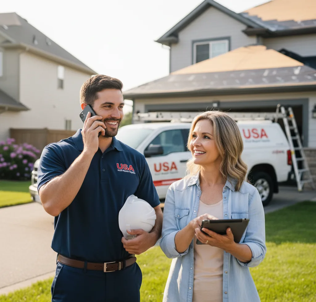USA Roof Repair Experts customer support in Johnston